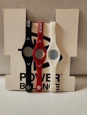 Power Balance Wristbands 3 Pack NEW